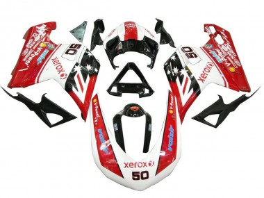 2007-2014 White Red Glossy Black Valsir Xerox 50 Ducati 848 1098 1198 Motorcycle Fairings UK
