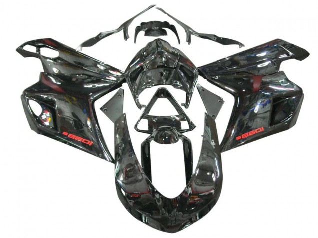 2007-2014 Glossy Black Ducati 1098 Motorcycle Fairings UK