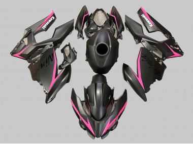 2018-2024 Matte Black Pink Kawasaki EX400 Motorcycle Fairings UK
