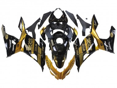 2018-2024 Gold Glossy Black Kawasaki EX400 Motorcycle Fairings UK