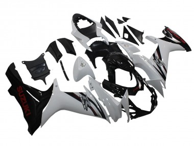 2011-2024 White Glossy Black Suzuki GSXR 600/750 Motorcycle Fairings UK