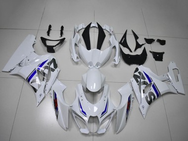 2017-2025 White Blue Suzuki GSXR 1000 Motorcycle Fairings UK