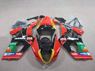 2003-2004 Red Yellow Green Black Suzuki GSXR 1000 Motorcycle Fairings UK