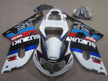 2001-2003 White Blue Red Black Motul Suzuki GSXR 600 Motorcycle Fairings UK