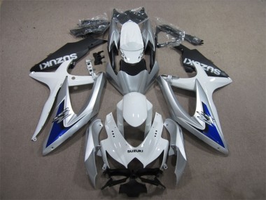 2008-2010 Silver White Blue Black Suzuki GSXR 600 Motorcycle Fairings UK
