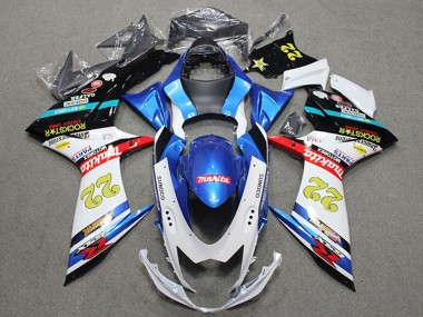 2011-2024 Blue White Red Black Rockstar 22 Suzuki GSXR 600 Motorcycle Fairings UK