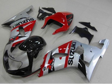 2001-2003 Red Silver Black Suzuki GSXR 750 Motorcycle Fairings UK