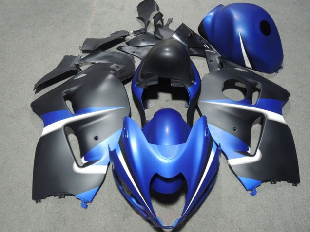 1996-2007 Blue White Matte Black Suzuki GSXR 1300 Hayabusa Motorcycle Fairings UK