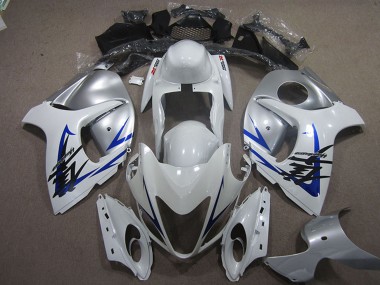 2008-2020 White Blue Suzuki GSXR 1300 Hayabusa Motorcycle Fairing UK