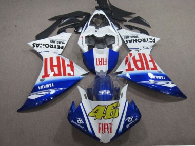 2009-2011 White Blue Red Fiat 46 Yamaha YZF R1 Motorcycle Fairings UK