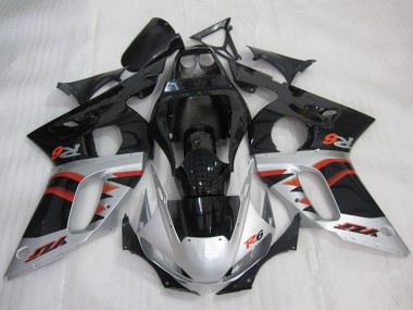 1998-2002 Silver Red Glossy Black Yamaha YZF R6 Motorcycle Fairings UK