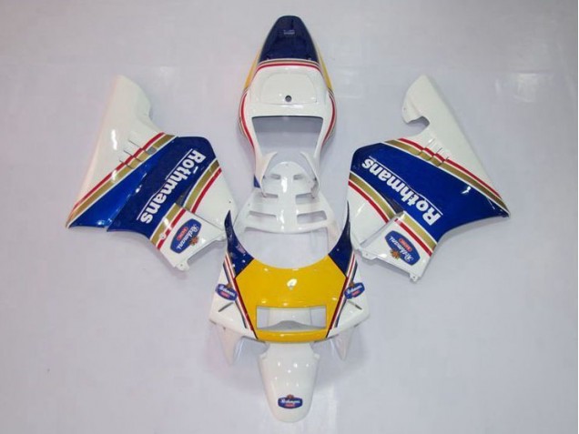 1994-1996 Yellow White Blue Honda NSR250 MC28 P4 Replacement Motorcycle Fairings UK 1994-1996 Yellow White Blue Honda NSR250 MC28 P4 Replacement Motorcycle Fairings UK