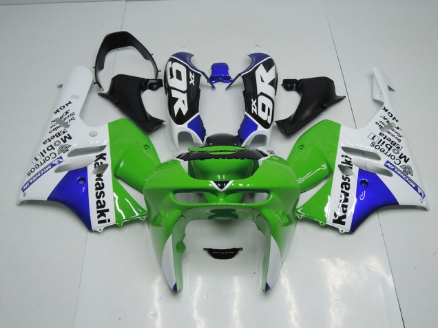 1994-1997 Green White Kawasaki ZX9R Motorcycle Fairings Kits UK 1994-1997 Green White Kawasaki ZX9R Motorcycle Fairings Kits UK