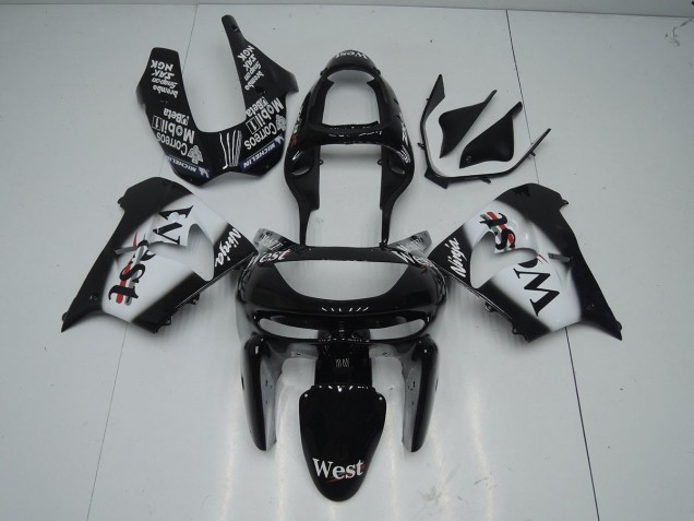 1998-1999 Black West Kawasaki ZX9R Bike Fairing UK 1998-1999 Black West Kawasaki ZX9R Bike Fairing UK