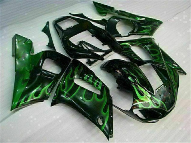 1998-2002 Green Black Yamaha YZF R6 Motor Bike Fairings UK 1998-2002 Green Black Yamaha YZF R6 Motor Bike Fairings UK