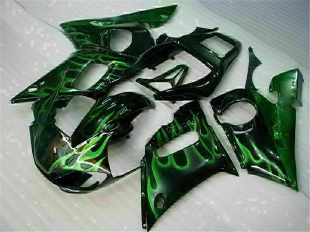 1998-2002 Green Black Yamaha YZF R6 Motor Bike Fairings UK 1998-2002 Green Black Yamaha YZF R6 Motor Bike Fairings UK