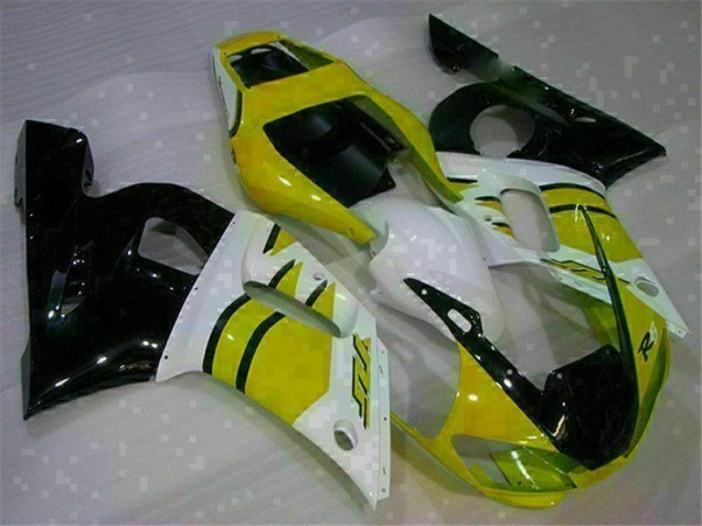 1998-2002 Yellow White Yamaha YZF R6 Motorcycle Fairings Kits UK 1998-2002 Yellow White Yamaha YZF R6 Motorcycle Fairings Kits UK