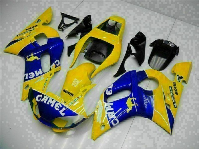 1998-2002 Yellow Blue Yamaha YZF R6 Moto Fairings UK 1998-2002 Yellow Blue Yamaha YZF R6 Moto Fairings UK