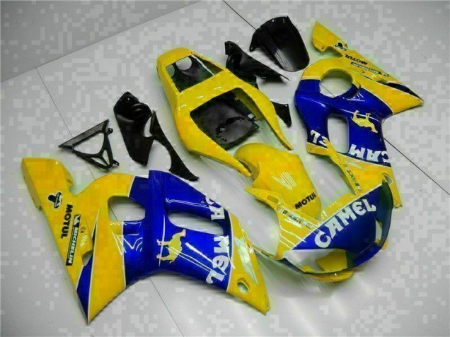 1998-2002 Yellow Blue Yamaha YZF R6 Moto Fairings UK 1998-2002 Yellow Blue Yamaha YZF R6 Moto Fairings UK