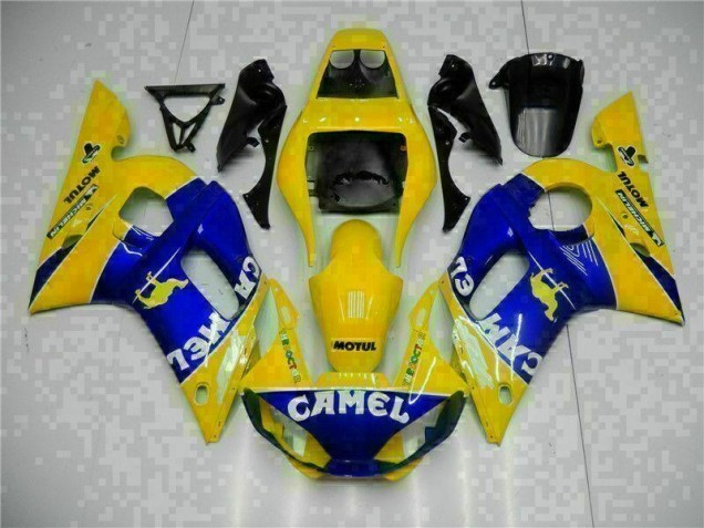 1998-2002 Yellow Blue Yamaha YZF R6 Moto Fairings UK 1998-2002 Yellow Blue Yamaha YZF R6 Moto Fairings UK