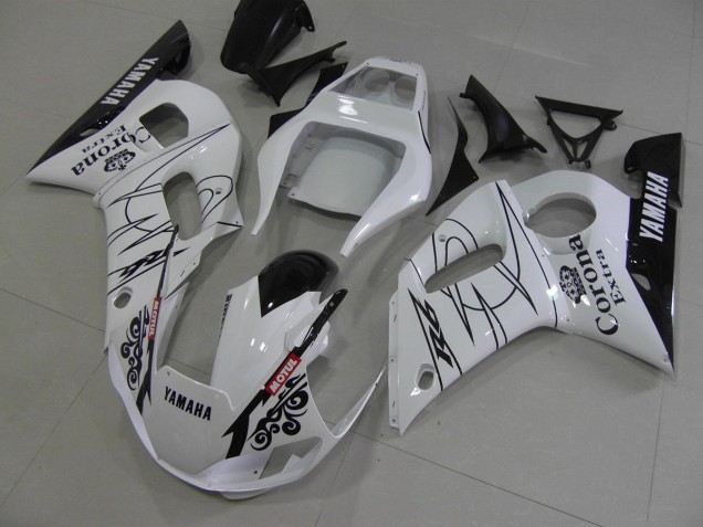 1998-2002 White Black Corona Yamaha YZF R6 Motorcycle Fairing Kits UK 1998-2002 White Black Corona Yamaha YZF R6 Motorcycle Fairing Kits UK