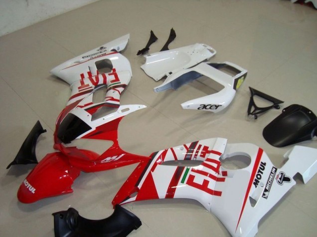 1998-2002 White Red Fiat Motul Acer Yamaha YZF R6 Motorcycle Fairing Kit UK 1998-2002 White Red Fiat Motul Acer Yamaha YZF R6 Motorcycle Fairing Kit UK