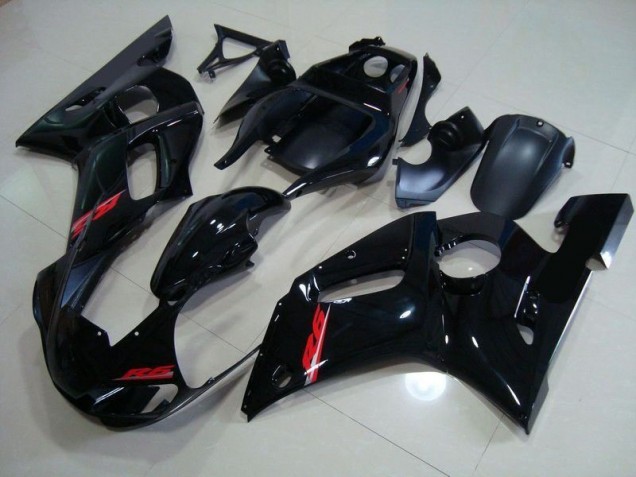 1998-2002 Glossy Black Red Decals Yamaha YZF R6 Motorcycle Fairings Kits UK 1998-2002 Glossy Black Red Decals Yamaha YZF R6 Motorcycle Fairings Kits UK
