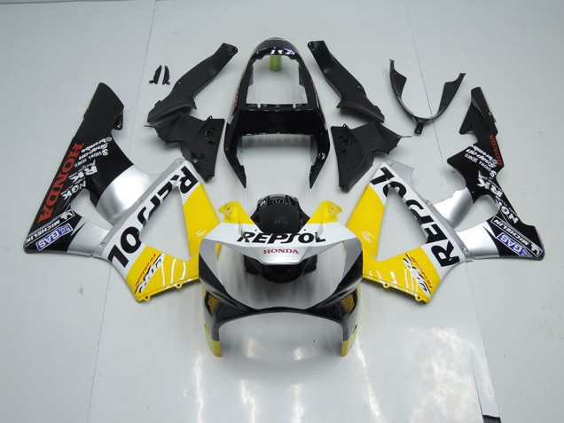 2000-2001 Yellow Silver Black Repsol Honda CBR900RR 929 Motor Bike Fairings UK 2000-2001 Yellow Silver Black Repsol Honda CBR900RR 929 Motor Bike Fairings UK