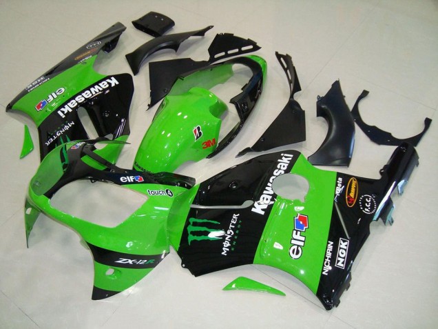 2000-2001 Green Monster Kawasaki ZX12R Motorcycle Fairing Kit UK 2000-2001 Green Monster Kawasaki ZX12R Motorcycle Fairing Kit UK