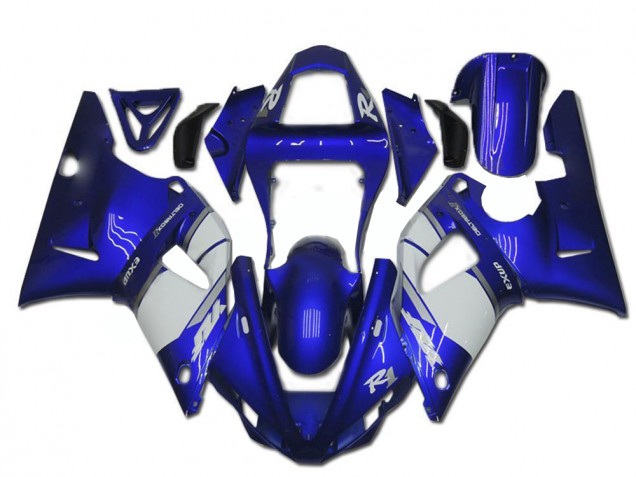 2000-2001 Blue White Yamaha YZF R1 Motorcycle Fairings UK 2000-2001 Blue White Yamaha YZF R1 Motorcycle Fairings UK