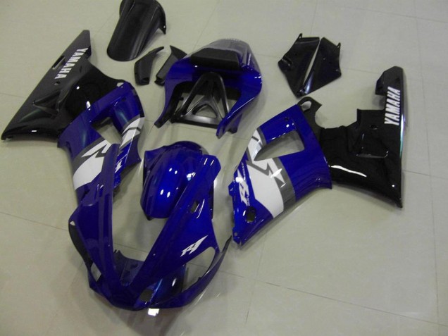 2000-2001 Blue Black White Yamaha YZF R1 Motorcycle Fairings Kit UK 2000-2001 Blue Black White Yamaha YZF R1 Motorcycle Fairings Kit UK
