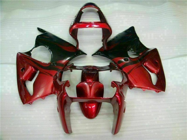 2000-2002 Red Black Kawasaki ZX6R Bike Fairing Kit UK 2000-2002 Red Black Kawasaki ZX6R Bike Fairing Kit UK