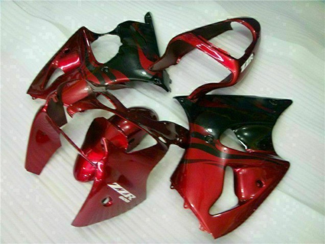 2000-2002 Red Black Kawasaki ZX6R Bike Fairing Kit UK 2000-2002 Red Black Kawasaki ZX6R Bike Fairing Kit UK
