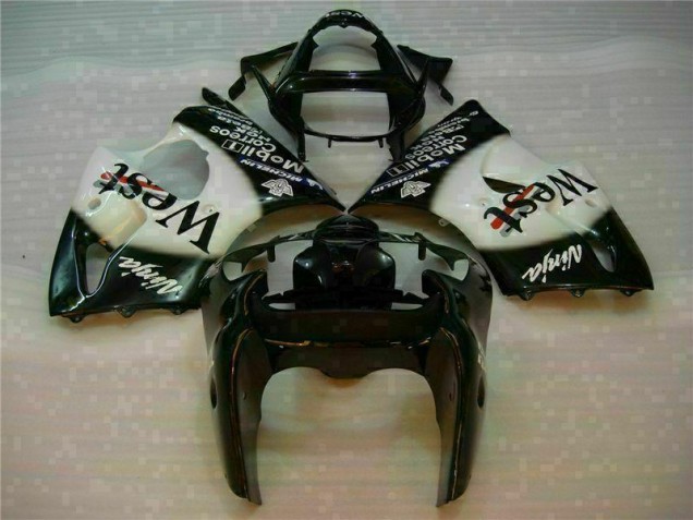 2000-2002 Black West Ninja Kawasaki ZX6R Motorcycle Fairings Kits UK 2000-2002 Black West Ninja Kawasaki ZX6R Motorcycle Fairings Kits UK