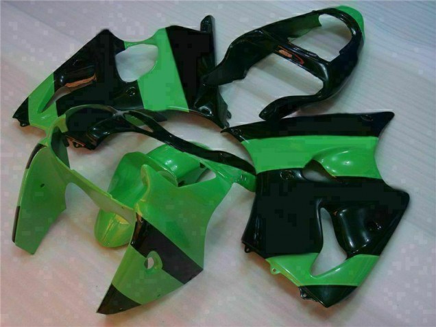 2000-2002 Green Black Kawasaki ZX6R Motorcycle Fairings UK 2000-2002 Green Black Kawasaki ZX6R Motorcycle Fairings UK