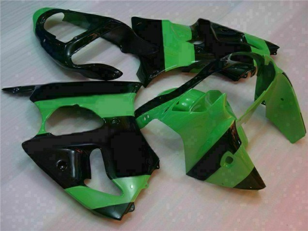 2000-2002 Green Black Kawasaki ZX6R Motorcycle Fairings UK 2000-2002 Green Black Kawasaki ZX6R Motorcycle Fairings UK