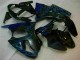 2000-2002 Black with Blue Flame Kawasaki ZX6R Motorbike Fairings UK 2000-2002 Black with Blue Flame Kawasaki ZX6R Motorbike Fairings UK