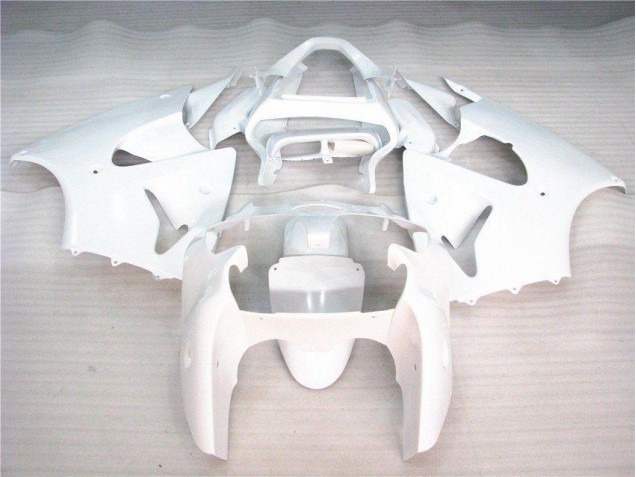 2000-2002 Glossy White Kawasaki ZX6R Bike Fairing UK 2000-2002 Glossy White Kawasaki ZX6R Bike Fairing UK