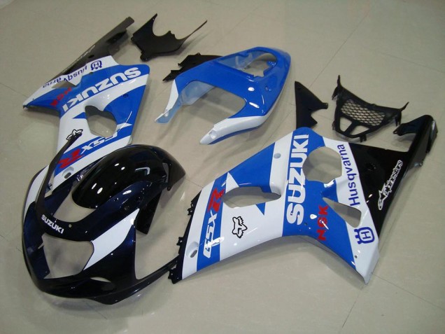 2000-2002 Blakc Blue White Suzuki GSXR 1000 Motorcycle Replacement Fairings UK 2000-2002 Blakc Blue White Suzuki GSXR 1000 Motorcycle Replacement Fairings UK