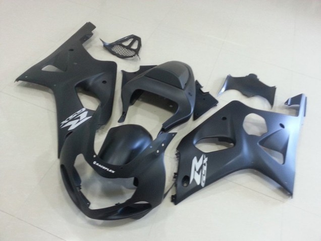 2000-2002 Matte Black with Silver Gsxr Suzuki GSXR 1000 Motorcycle Fairings Kit UK 2000-2002 Matte Black with Silver Gsxr Suzuki GSXR 1000 Motorcycle Fairings Kit UK