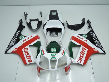 2000-2006 White Black Red Castro Honda VTR1000 Bike Fairings UK
