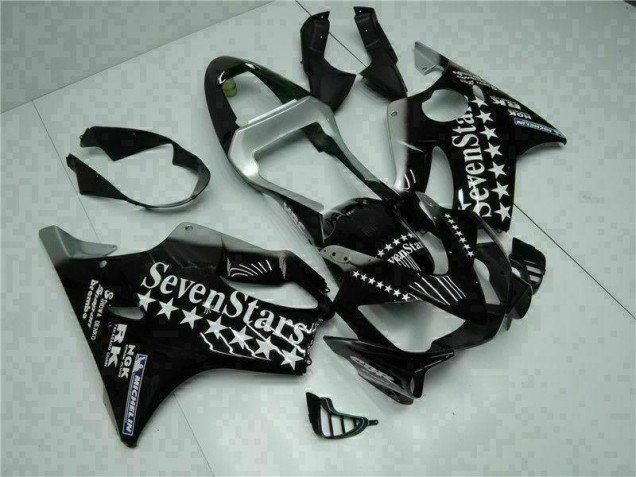 2001-2003 Black White Seven Stars Honda CBR600 F4i Bike Fairing UK 2001-2003 Black White Seven Stars Honda CBR600 F4i Bike Fairing UK