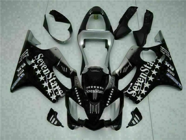 2001-2003 Black White Seven Stars Honda CBR600 F4i Bike Fairing UK 2001-2003 Black White Seven Stars Honda CBR600 F4i Bike Fairing UK
