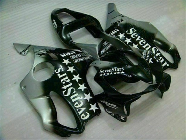 2001-2003 Black Silver Seven Stars Honda CBR600 F4i Motorbike Fairing UK 2001-2003 Black Silver Seven Stars Honda CBR600 F4i Motorbike Fairing UK