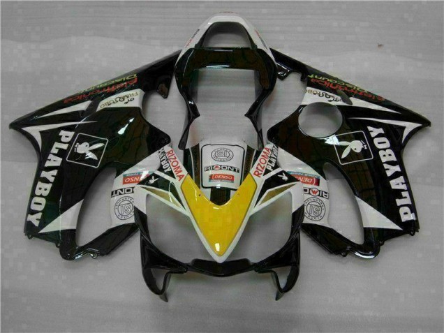 2001-2003 Yellow Silver Black Playboy Honda CBR600 F4i Motorcycle Fairing Kit UK 2001-2003 Yellow Silver Black Playboy Honda CBR600 F4i Motorcycle Fairing Kit UK