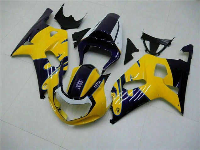 2001-2003 Yellow Suzuki GSXR 600/750 Bike Fairings UK 2001-2003 Yellow Suzuki GSXR 600/750 Bike Fairings UK