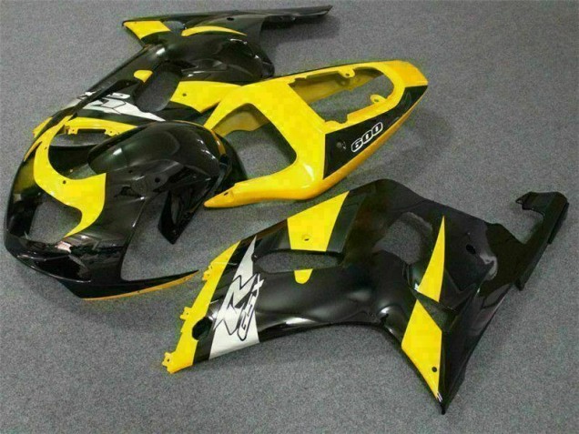 2001-2003 Yellow Black Suzuki GSXR 600/750 Motorcycle Replacement Fairings UK 2001-2003 Yellow Black Suzuki GSXR 600/750 Motorcycle Replacement Fairings UK
