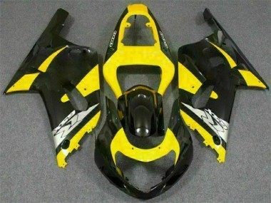 2001-2003 Yellow Black Suzuki GSXR 600/750 Motorcycle Replacement Fairings UK