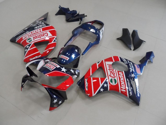 2002-2003 Dark Blue Star Honda CBR900RR 954 Motorbike Fairing Kits UK 2002-2003 Dark Blue Star Honda CBR900RR 954 Motorbike Fairing Kits UK