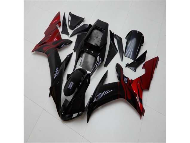 2002-2003 Black Red Yamaha YZF R1 Motorcycle Fairing UK 2002-2003 Black Red Yamaha YZF R1 Motorcycle Fairing UK